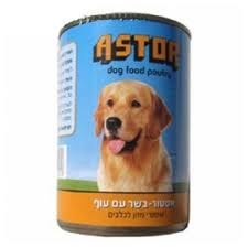 שימורי מזון רטוב לכלבים אסטור בשר עוף 400 גרם - ASTOR CHICKEN 400G