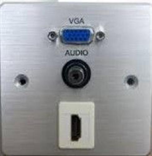 INNOVA פנל חיבורים למקרן VGA+HDMI וסאונד PL קיר