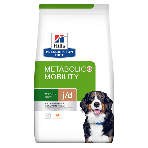 J/D Mobility and Metabolic Dog, Dry food 12 kg with chicken