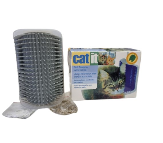 מברשת גירוד לחתול הנצמדת לפינת הקיר CAT-IT
