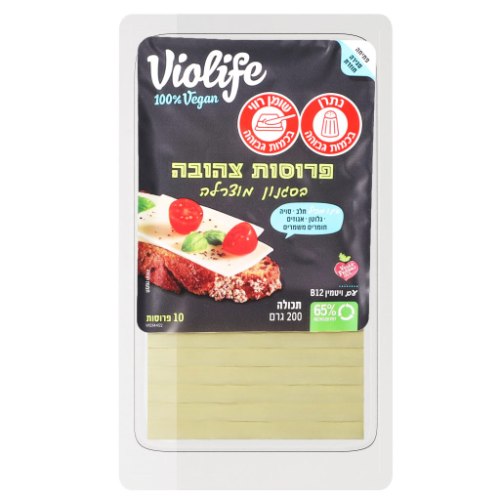 מוצרלה פרוסה טבעונית 200 גרם - ויולייף