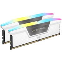 Corsair Vengeance RGB DDR5 64GB (2x32GB) 6000 CL30 White EXPO/XMP 3.0