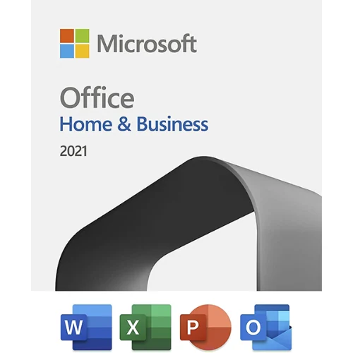 קוד להורדת תוכנת אופיס Microsoft Office Home & Business 2021  בשפה עברית, למחשב PC / Mac אחד