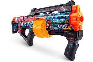 רובה עם 16 חצים לילדים Zuru: X-Shot Skins Last Stand Blaster - Graffiti