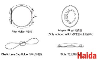 מחזיק פילטרים לעדשה רחבה Haida M15 Filter Holder for Sigma 14-24mm f/2.8 DG HSM Art Lens