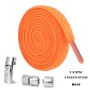 כתום - שרוכי נעליים אלסטיים עם סוגר ללא קשירה Press Lock