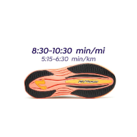 vimazi Z60 גברים 5:15-6:30 דקות/ק"מ ( 8:30-10:30 דקות/מייל) נעלי וימאזי גברים שחור משולב