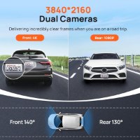 מצלמת רכב 4K חכמה דו-כיוונית 70mai Dash Cam A800S-1