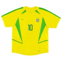 Brazil Home Shirt World Cup 2002 - Rivaldo