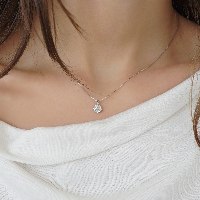 שרשרת ותליון יהלומים 0.42 קראט