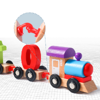 צעצוע רכבת מעץ לחינוך לגיל הרך