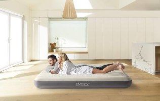 מזרן מתנפח זוגי Queen Dura-Beam ‎203×152×25‎ ס״מ | INTEX | מק״ט ‎64103‎ | קפיץ קפוץ