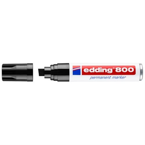 טוש פרמננט 800 טיפ 4-12 מ"מ שחור אדינג edding