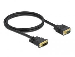 כבל מסך Delock Cable DVI 12+5 Male To VGA Male 2 m