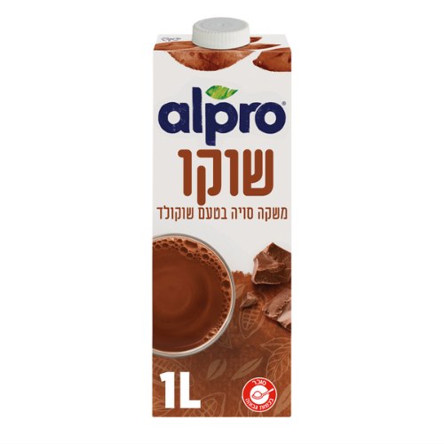 משקה סויה בטעם שוקולד, 1 ליטר