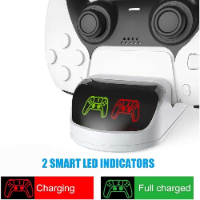 עמדת טעינה כפולה לשלטי פלייסטישן 5 - DOBE PS5 DUAL CHARGING STATION