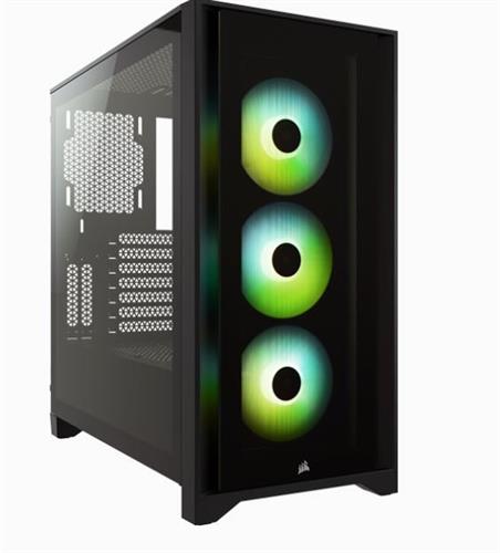 מארז CORSAIR iCUE 4000X RGB Tempered Glass Mid-Tower ATX BLACK