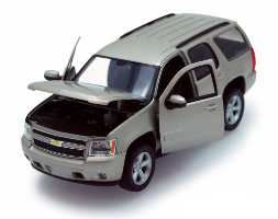 דגם מכונית שברולט טאהו זהב 1:24 Chevrolet Tahoe SUV 2008 מבית Welly