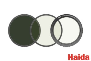 Haida Interchangeable Magnetic Variable ND filter kit 67mm קיט פילטר משתנה מגנטי טווח 2-9 סטופים