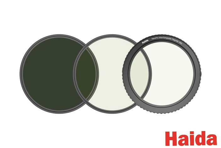 Haida Interchangeable Magnetic Variable ND filter kit 77mm קיט פילטר משתנה מגנטי טווח 2-9 סטופים