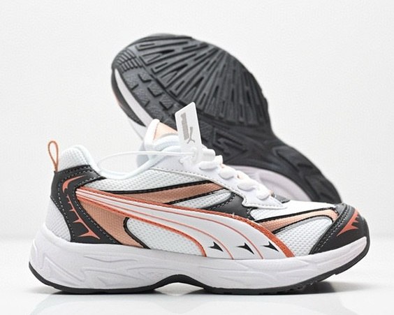 נעלי ילדים פומה Puma Morphic Base לבן כתום