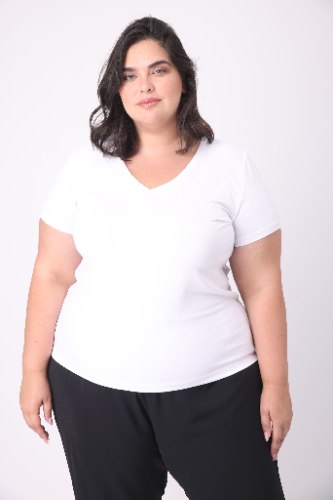 חולצת T SHIRT אופל לבן