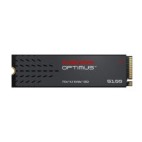 כונן SSD פנימי SanDisk Optimus 5100 NVMe 1TB – פריט בודד כונן שחור שטוח