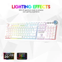 מקלדת גיימינג מכנית בצבע לבן FANTECH MK852