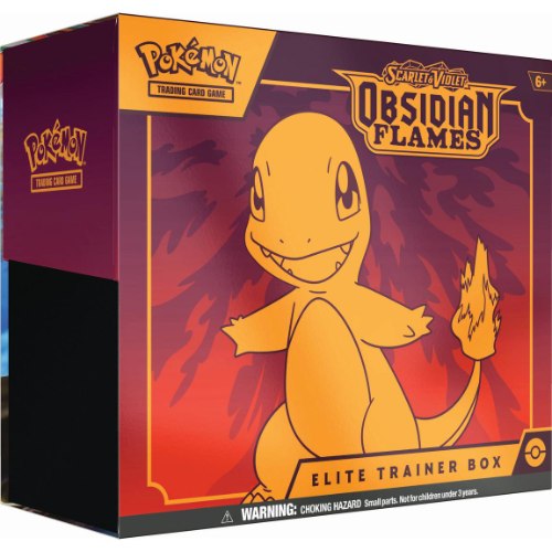 קלפי פוקימון אליט טריינר בוקס Pokémon TCG: Scarlet & Violet - Obsidian Flames Elite Trainer Box