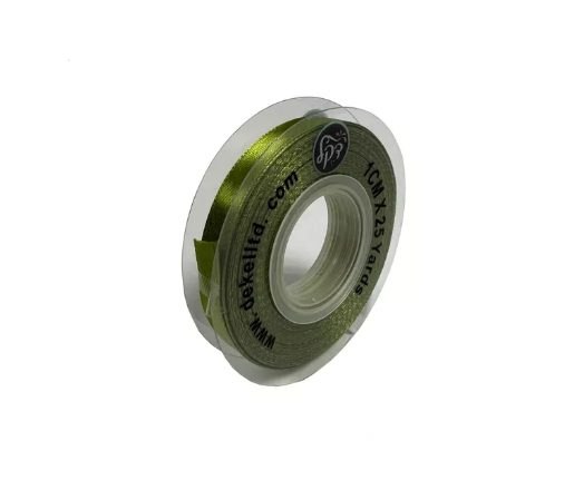סרט סאטן 1 ס"מ - ירוק תפוח