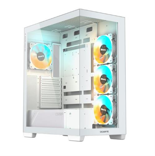 מארז לבן GIGABYTE C500 PANORAMIC STEALTH ICE Mid-Tower ATX