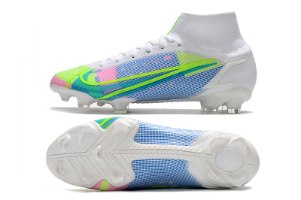 נעלי כדורגל Nike Mercurial Superfly 8 Elite FG לבן תכלת ירוק