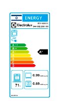 תנור בנוי 71 ליטר אלקטרולוקס דגם Electrolux EOH6222K  שחור