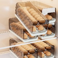 מתקן חדשני לאחסון ביצים במקרר ושליפה מהירה - EggBox Pro