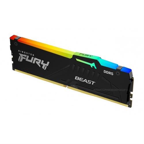 זכרון לנייח Kingston Fury Beast RGB DDR5 32GB 6000MHZ C40 XMP 3.0