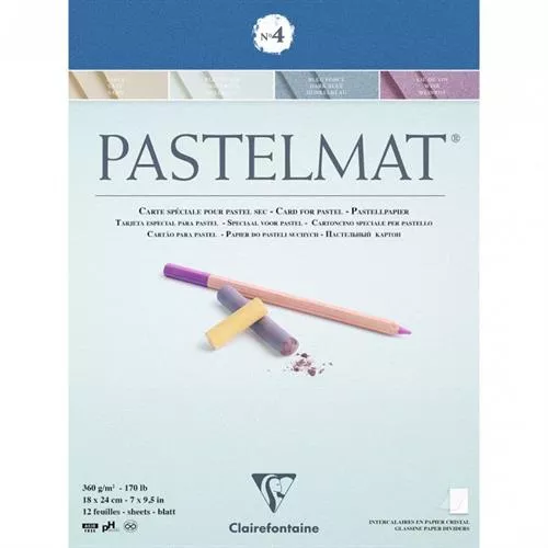 בלוק ציור פסטלמט 12 דפים 360 גרם #4 מגון 18/24 קליירפונטן ^