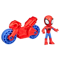 ספיידי - דמות מיני מארוול + אופנוע - Spidey AMAZING FRIENDS
