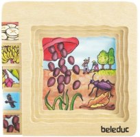 פאזל בננה מעץ 5 ב 1 עם 30 חלקים  17049 BELEDUC