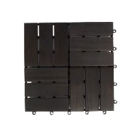 מארז 9 יח' אריחי דק 30*30 ס"מ 12 משולבים צבע אפור עץ Acacia