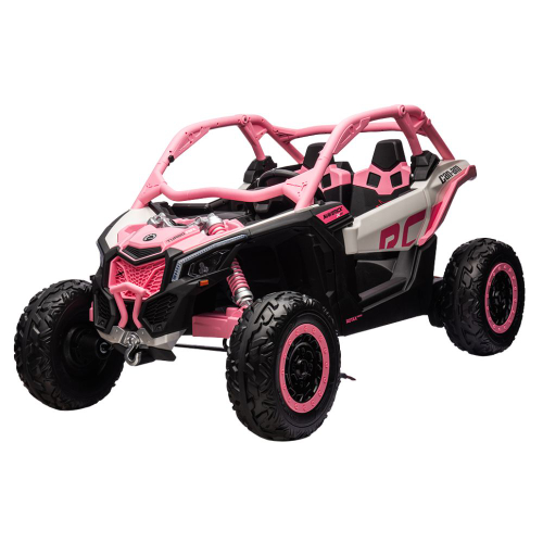 באגי 24V ממונעת אורגינל CAN AM MAVERICK 2X4 בצבע ורוד