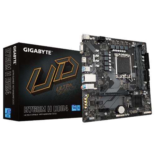 לוח למעבדי אינטל Gigabyte B760M H DDR4 Micro Atx LGA1700