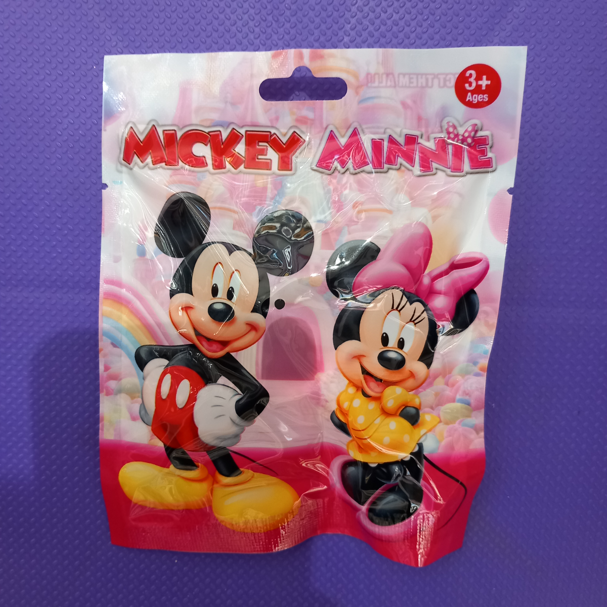 שקיות הפתעה - מיני מיקי מאוס דמות + 3 קלפים -  MINNIE MIKEY MOUSE 899230