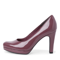 נעלי עקב פלטפורמה תמריס Tamaris צבע סגול ענבים מבריק