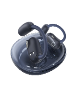 אוזניות ספורט אוזן-פתוחה אלחוטיות +Shokz OPENFIT 2 – שתי אוזניות לבנות עם לוגו Shokz מוצגות על רקע לבן USB-C