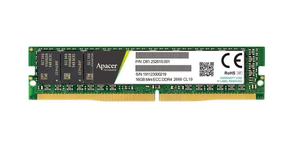זיכרון לשרת - Apacer UDIMM 2133MT/s ECC 16GB