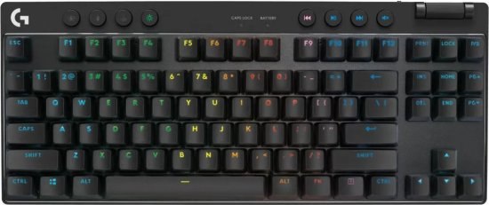 מקלדת גיימינג מכנית אלחוטית Logitech G PRO X TKL LIGHTSPEED עם RGB