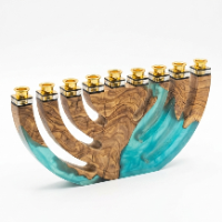 חנוכייה  שקופה מרהיבה