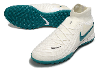 עם גרב - נעלי קטרגל נייק Nike Mercurial Superfly GX לבן-טורקיז