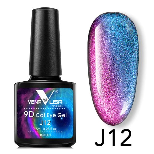 לק ג’ל עין החתול  J12 9D  ונליסה  VenaLisa