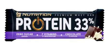 חטיף חלבון PROTEIN 33% go on nutrition (כשר) 25 יחידות+חטיף נוסף מתנה.